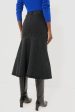 Washed Black Cyprus Midi Skirt Supply