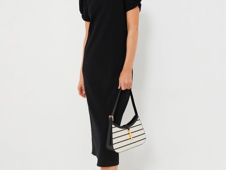 Black Short Sleeve Vesty Maxi Dress Discount