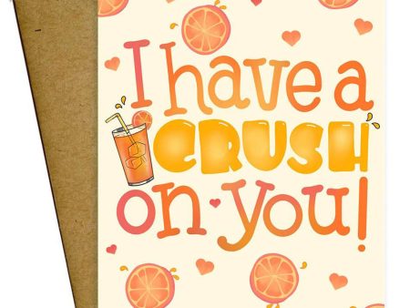 MM Single Valentine s Day Card - Orange Crush on You Cheap