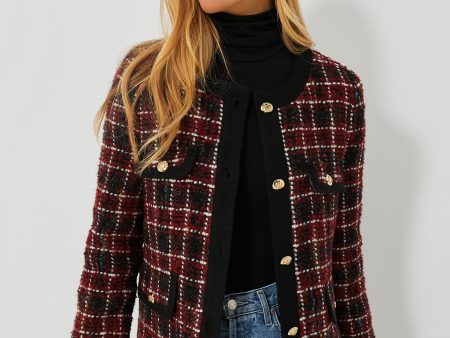 Cherry Plaid Lydia Jacket Hot on Sale