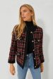 Cherry Plaid Lydia Jacket Hot on Sale