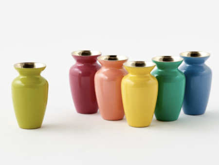 SIDEWALK SALE ITEM - Solid Bright Colored Vase Cheap