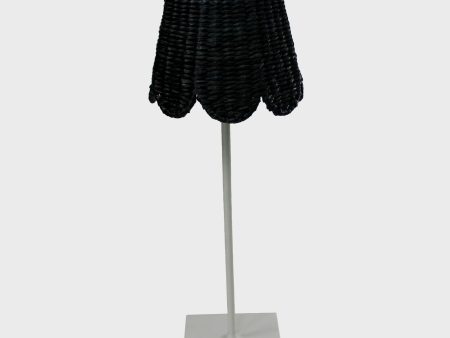 Black Scalloped Seagrass Zafferano Lampshade Sale