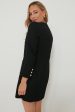 Black Tweed Keira Dress Hot on Sale