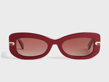 Burgundy Kate Sunglasses Cheap