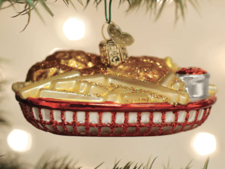 Glass Ornament - Chicken Tenders Basket Sale