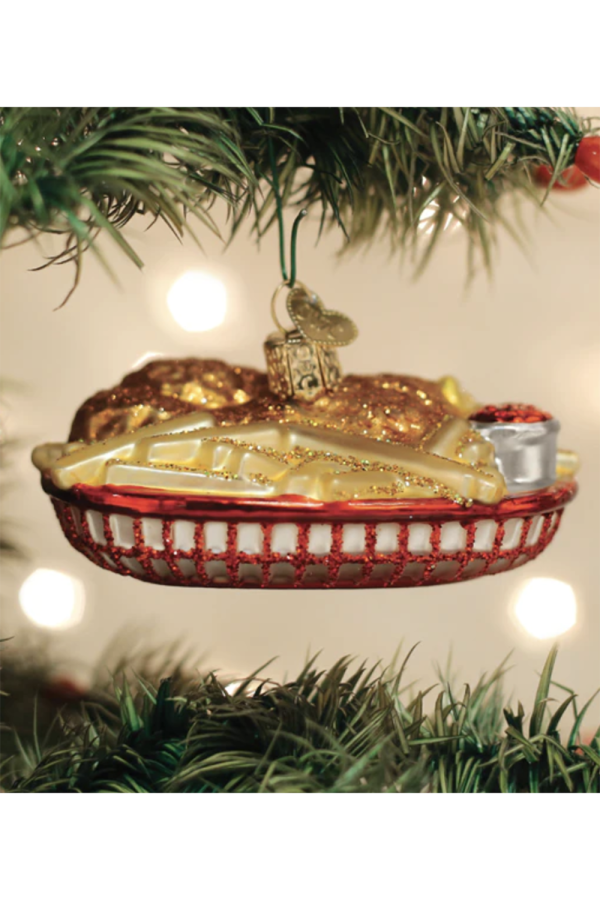 Glass Ornament - Chicken Tenders Basket Sale