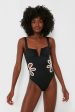 Black and Ivory Flora One Piece Online