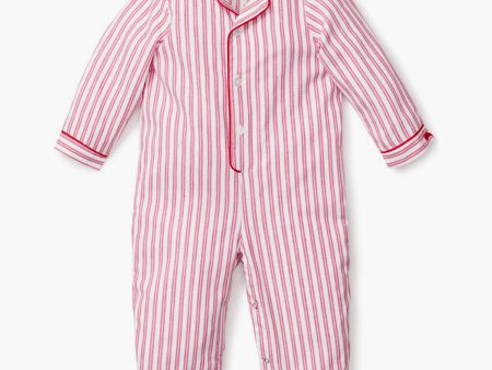 Infant Antique Red Ticking Romper Online