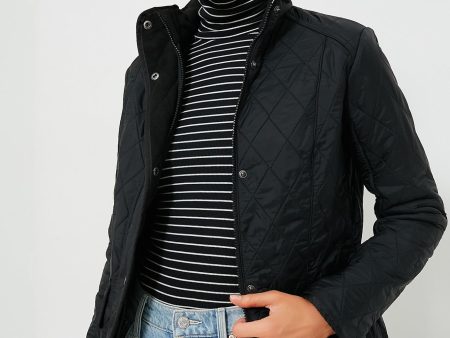 Black Cavalry Polarquilt Jacket Online Sale