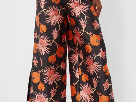 Silk Fantasia Print Palazzo Pants Cheap