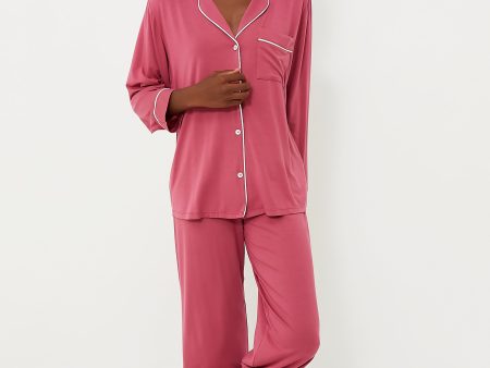 Raspberry Gisele Long PJ Set Online Sale