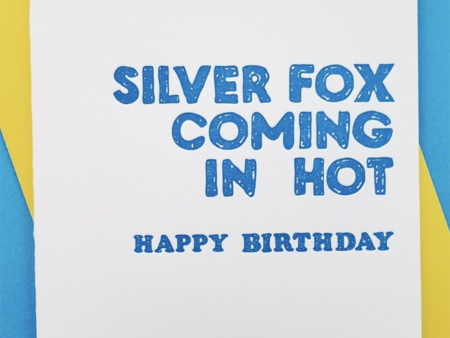 Richie Single Birthday Card - Silver Fox Fashion