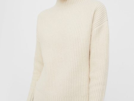 Whitecap Grey Skyla Funnel Neck Knit Discount