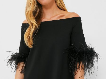 Black Feather Miranda Off The Shoulder Blouse Fashion