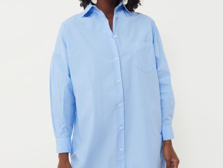 Azure Chiara Shirt Dress For Sale