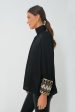 Black Embellished Faven Blouse Hot on Sale