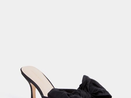 Black Margot Bow Heels Online now