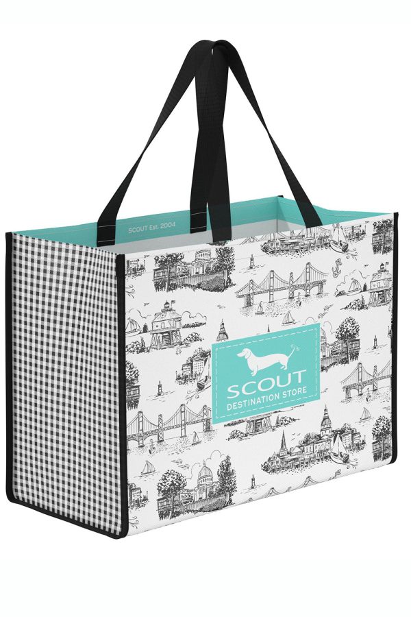 Shopper Tote Bag -  Exclusive Annapolis at Whimsicality in Black & White  For Sale