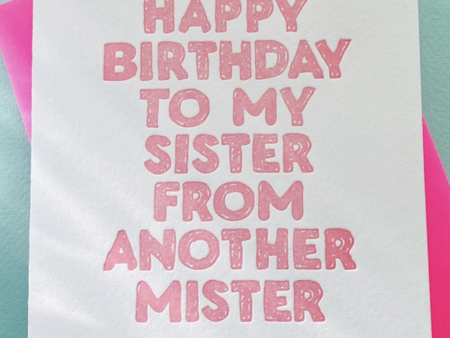 Richie Single Birthday Card - Sister From Another Mister Fashion