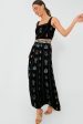 Black Camille Agra Embroidered Skirt Sale