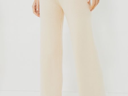 Wide Leg Sundays Knit Pants on Sale