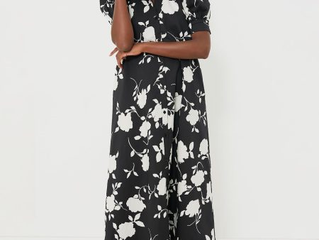 Black & White Floral Louisa Maxi Dress For Discount