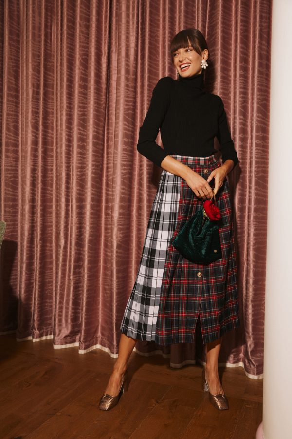 Mixed Plaid Harlan Skirt Supply