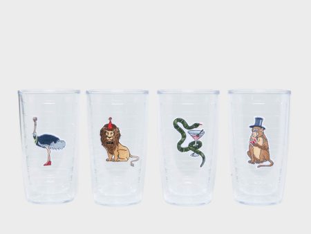 Party Harder Animals Set of 4 Discount