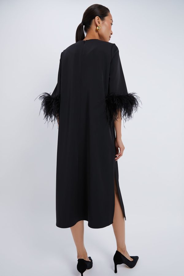 Black Feather Jamie Dress Online now