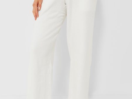 Ivory Recycled Boucle Pants Online Hot Sale