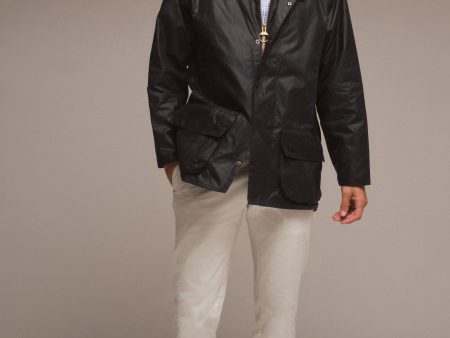 Men s Navy Beaufort Wax Jacket Fashion