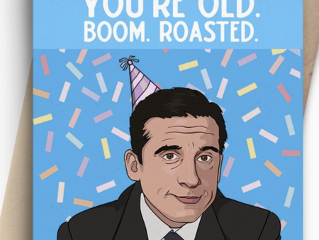 PC Birthday Card - The Office Michael Scott BOOM Hot on Sale