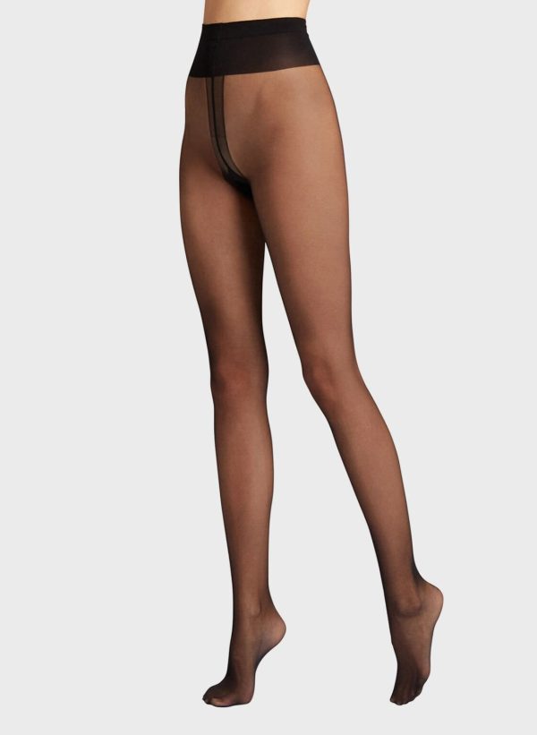 Black Individual 10 Back Seam Tights Online Hot Sale