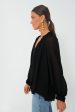 Black Allison Tie Blouse Fashion