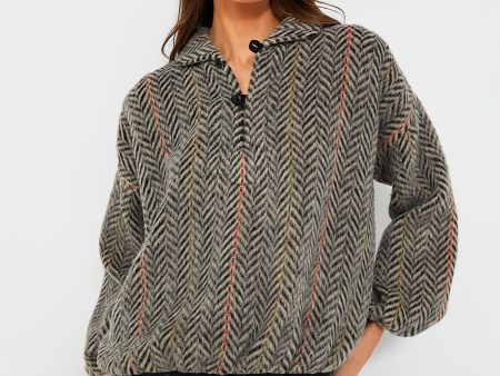 Birch Chevron Stripe The Outlander Pullover Fashion