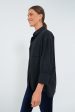 Black Adair Boyfriend Shirt Hot on Sale