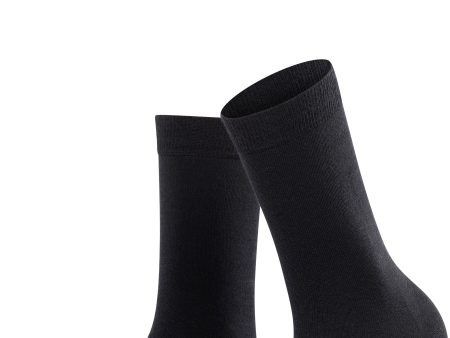 Black Merino Cotton Blend Socks Hot on Sale