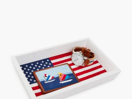 Big American Flag Valet Tray Online now