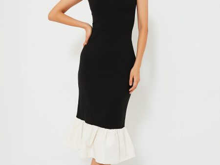 Black and Ivory Faridah Dress Sale