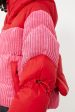 Azalea Pink and Red Zao Short Down Jacket Fashion