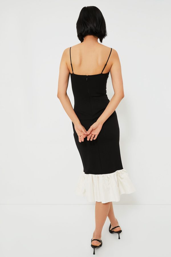 Black and Ivory Faridah Dress Sale