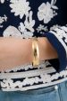 14k Yellow Gold Classic Etched Floral Bangle (.53 w) Supply