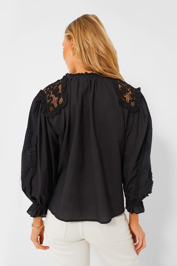 Black Claudia Blouse Online Sale