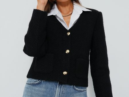 Black Anitta Woven Jacket Sale