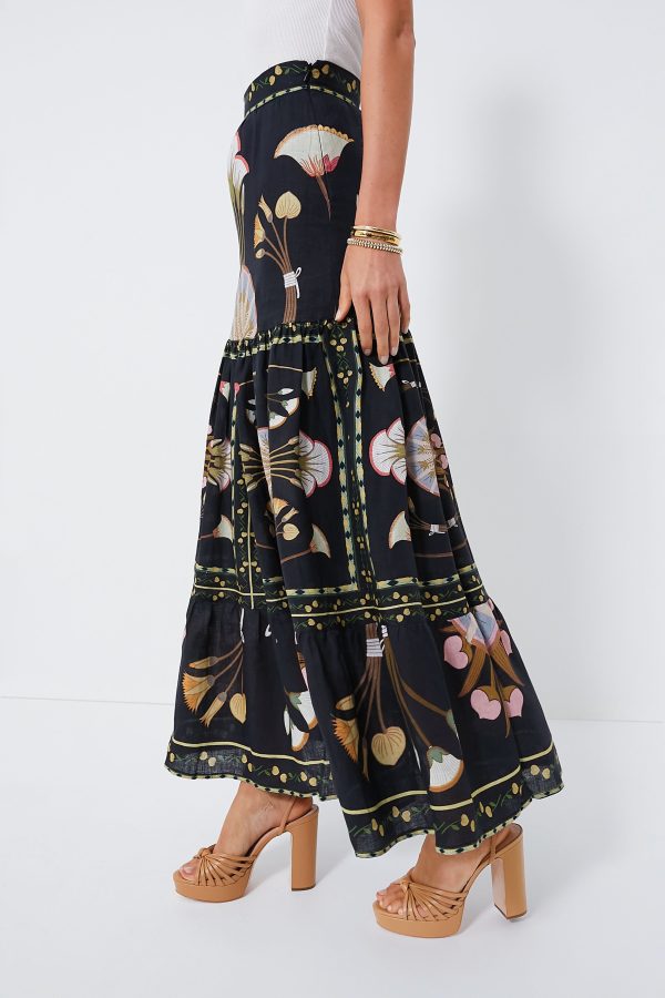 Black Cassia Skirt Hot on Sale