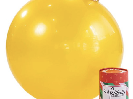 SIDEWALK SALE ITEM - Holiball Inflatable Ornament Ball - Yellow Online Hot Sale