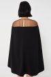 Black Estelle Cape Dress Online Sale