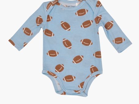 Blue Football Lap Shoulder Bodysuit 18-24M Online