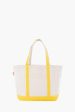 Yellow Medium Canvas Tote Online Hot Sale